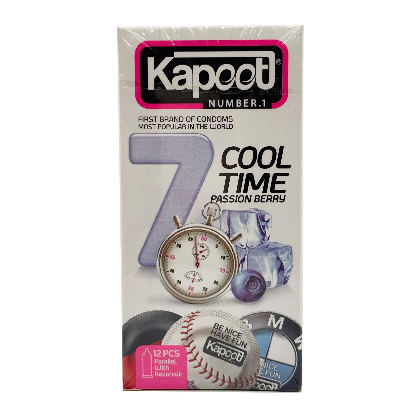 کاندوم 7 کاره سرد کاپوت مدل COOL TIME بسته 12 عددی