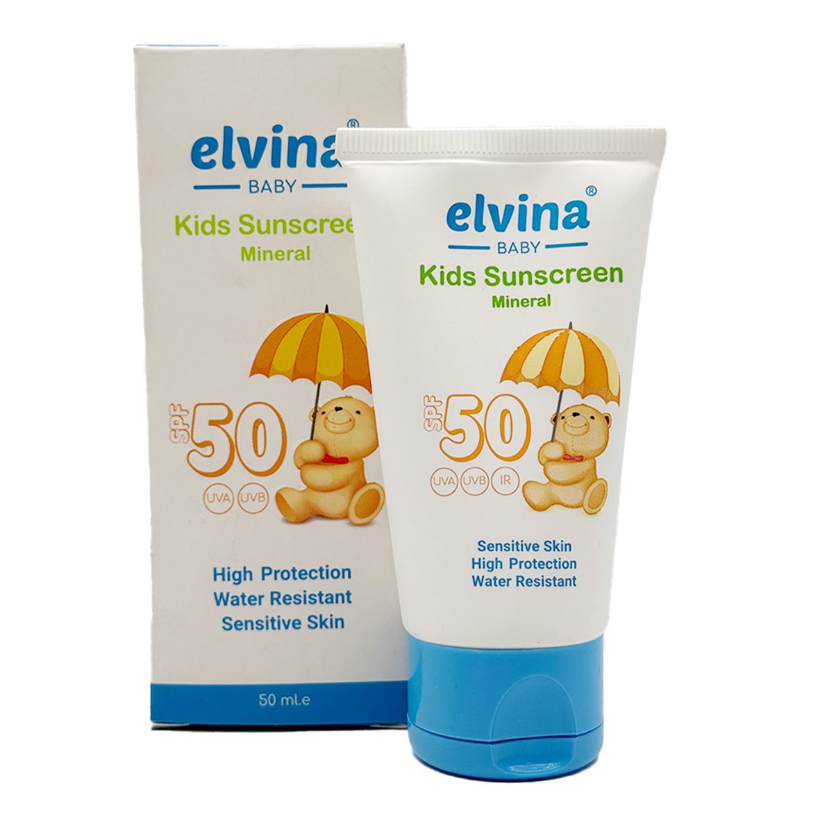 کرم ضد آفتاب SPF50 الوینا مینرال کودک 50 میلی لیتر